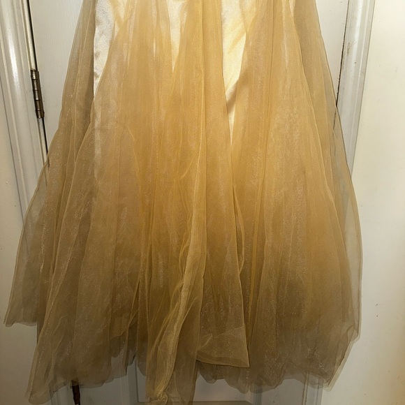 Jovani Strapless Beaded Champagne Mermaid Gown *Prom *Bridal - Picture 8 of 13